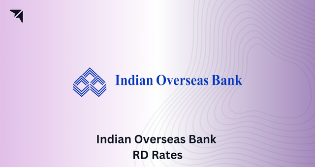 Indian Overseas Bank RD Interest Rates 