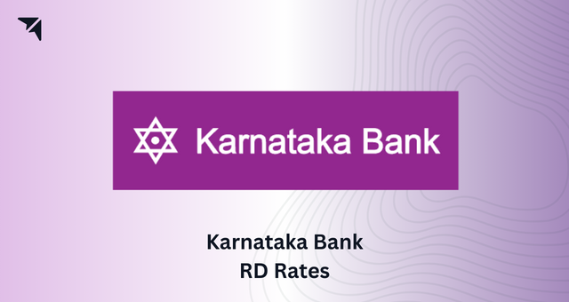 Karnataka Bank RD Rates