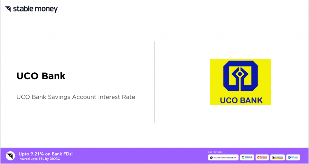 UCO Bank Savings Account Interest Rate PDF