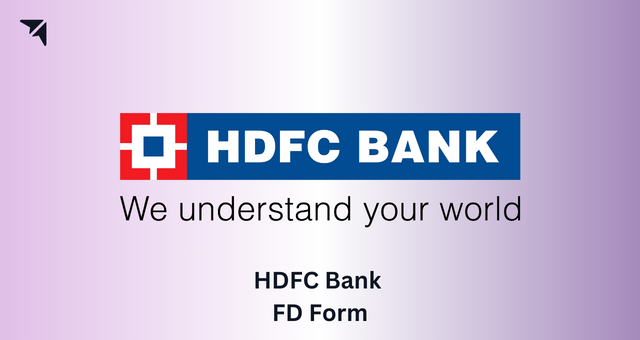 HDFC Bank FD Form