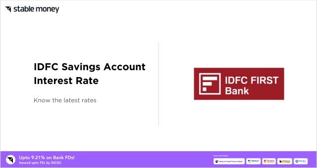 idfc savings account interest rate 2024