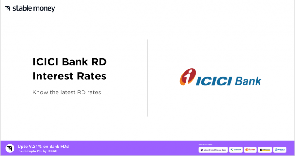 ICICI RD Interest Rates 2024