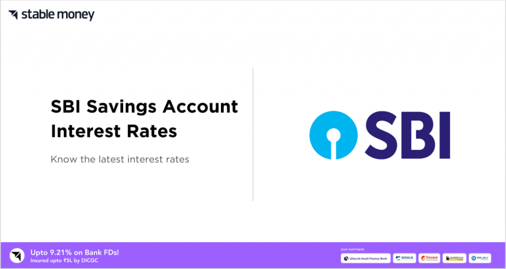 sbi savings account interest rates 2024