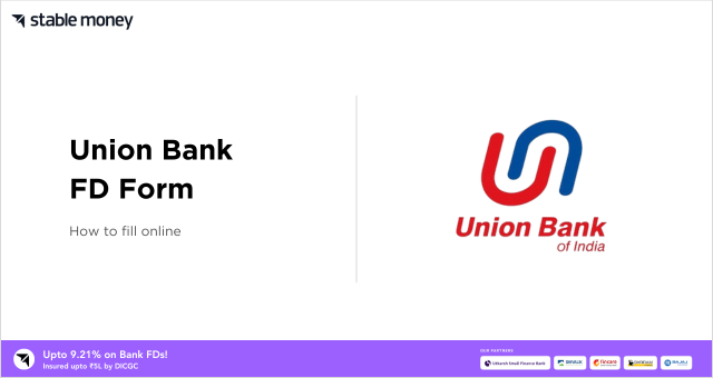 Union Bank FD Form