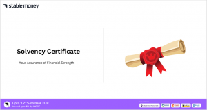 Solvency Certificate