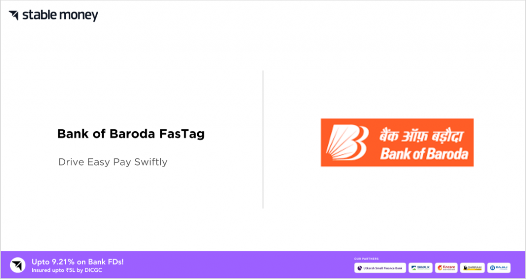 Bank of Baroda FASTag