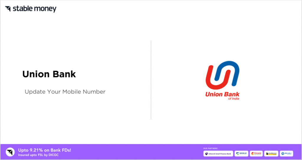 union bank change mobile number