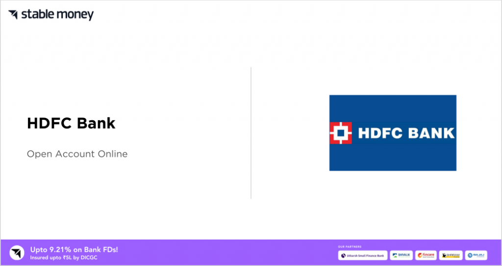 hdfc bank zero balance account