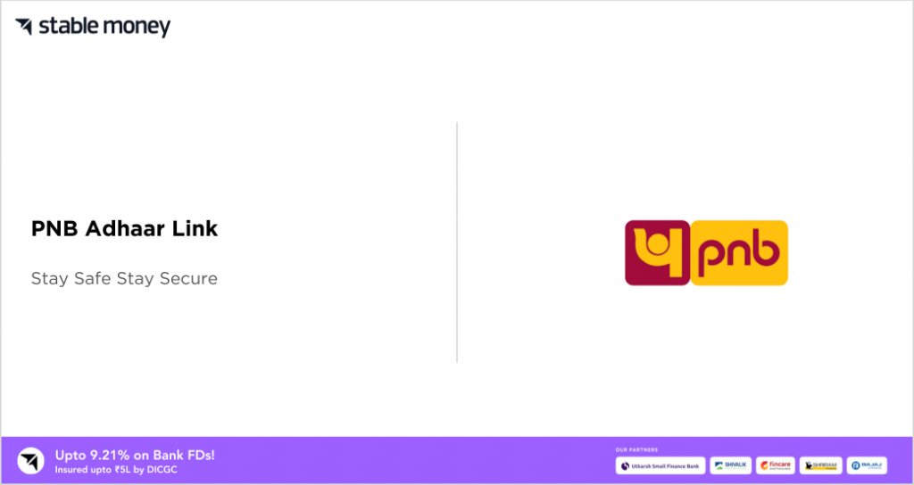 PNB Aadhaar Link