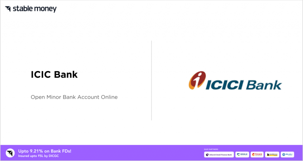 icici minor account