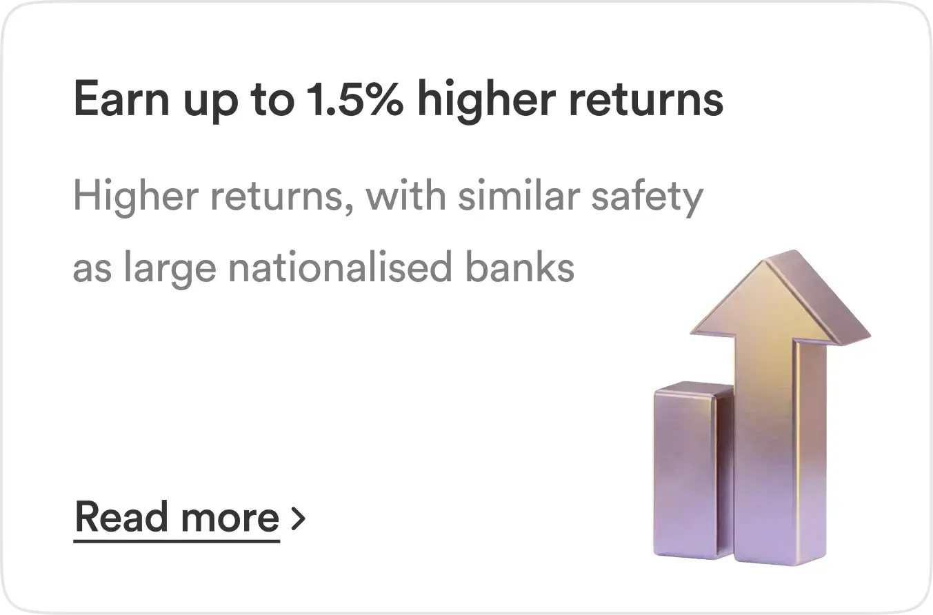 Earn up to 1.5% higher returns